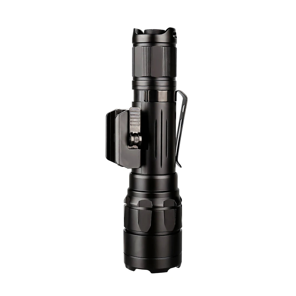 TrustFire R8 Tactical Flashlight – 1700 Lumens, 350m Range, LED Torch with 18650 Battery.
