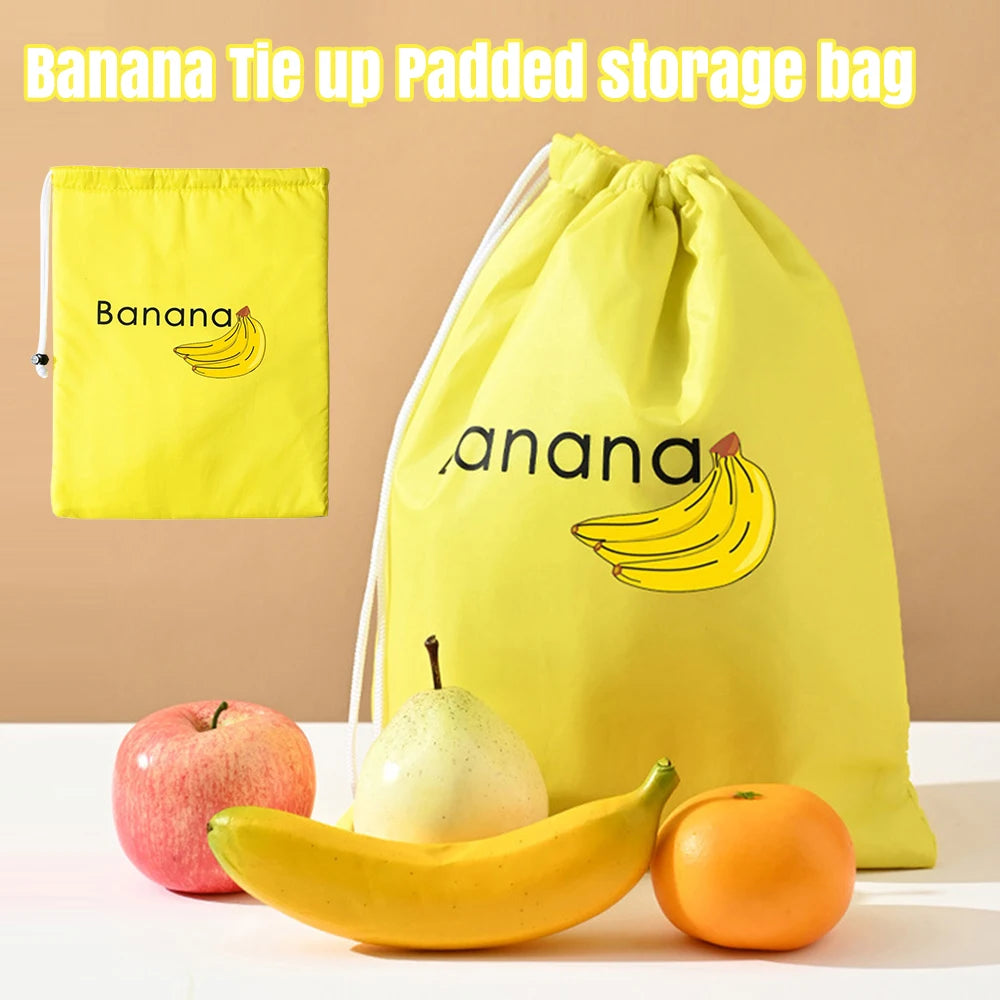 Banana Storage Bag – Padded Fresh Fruit Protector, Reusable Kitchen & Fridge Organiser for Banana Storage.