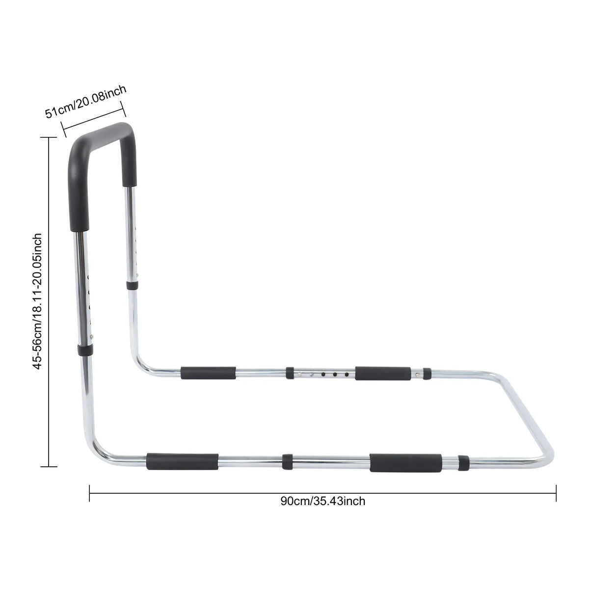 Elderly Bedside Safety Rail – Anti-Fall Bed Guardrail & Getting-Up Grab Bar for Adults.