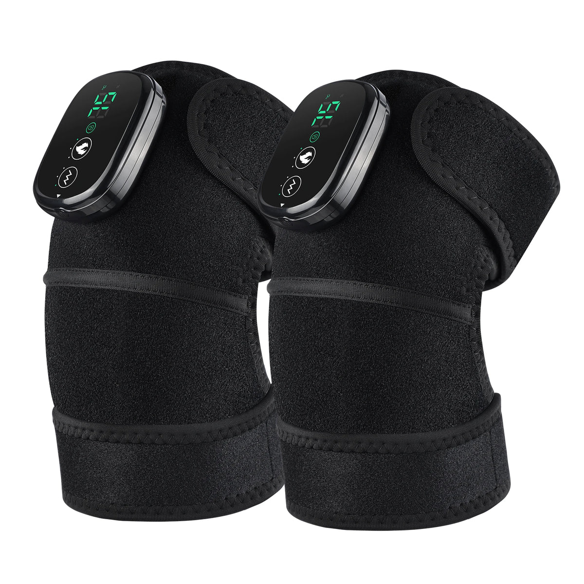 3-in-1 Heated Vibration Knee Massager with 5000mAh Rechargeable Battery