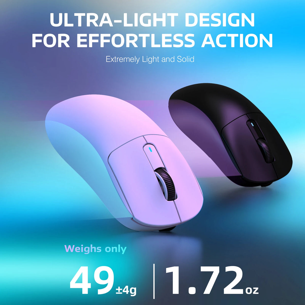 ATTACK SHARK X3 Wireless Gaming Mouse – 49g, PAW3395 26K DPI, Tri-Mode & Programmable Buttons.