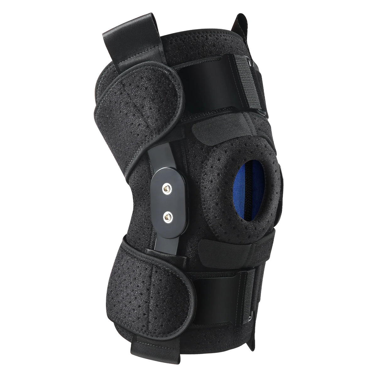 Hinged Knee Brace with Side Stabilisers & Patella Gel Pads.