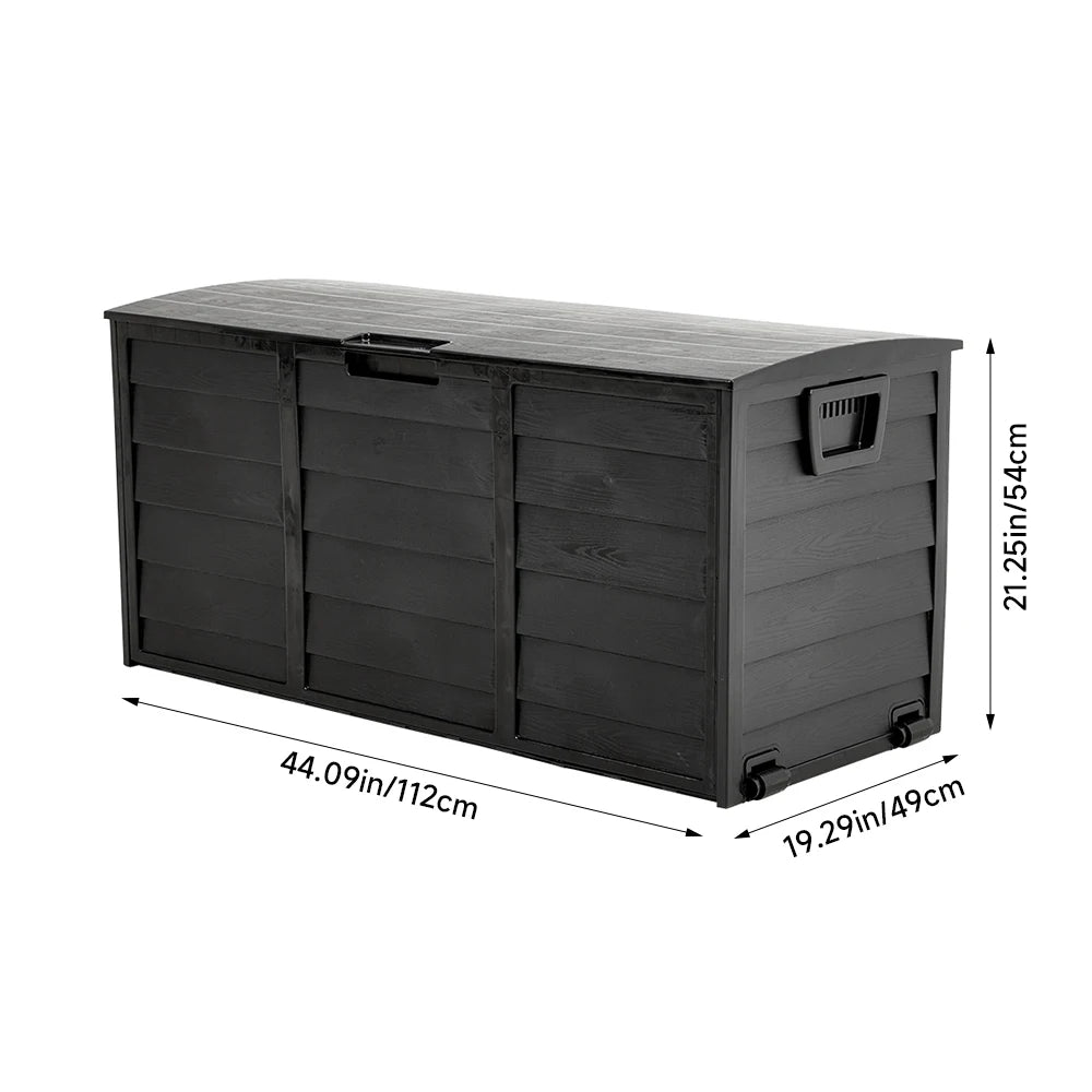 Outdoor Garden Plastic Storage Trunk – Weather-Resistant Storage Box.
