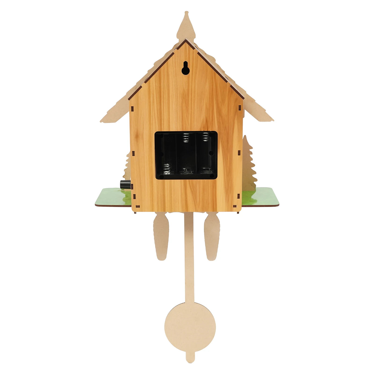 Wall-Mounted Wooden Cuckoo Clock – Traditional Chiming Clock, 25 × 10 × 50cm, 7:00–21:00 Hourly Chime, Decorative Home Wall Clock.