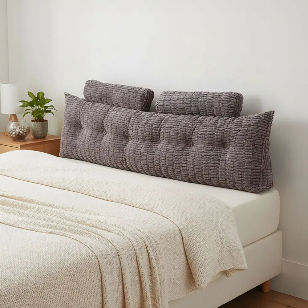 Voltsify Triangle Wedge Backrest Pillow – Headboard Support Cushion for Bed & Sofa.