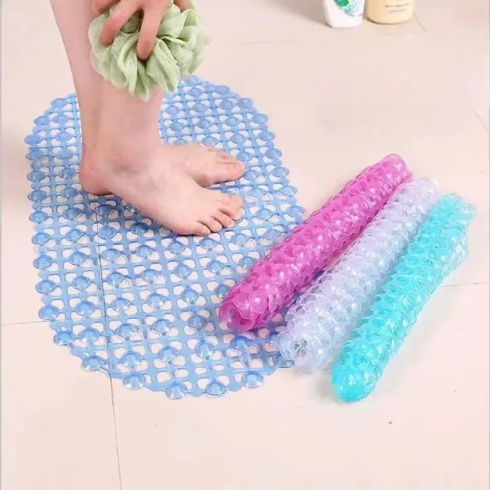 Anti-Slip Bath Mat – Soft Shower & Massage Floor Rug with Suction Cups.