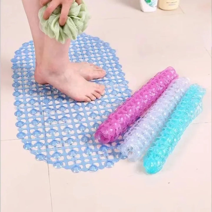Anti-Slip Bath Mat – Soft Shower & Massage Floor Rug with Suction Cups.