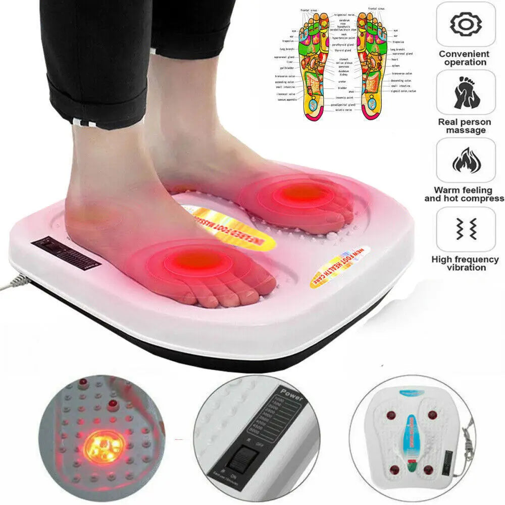 Infrared Heated Foot Massage Mat – Vibrating Acupoint Foot Massager.