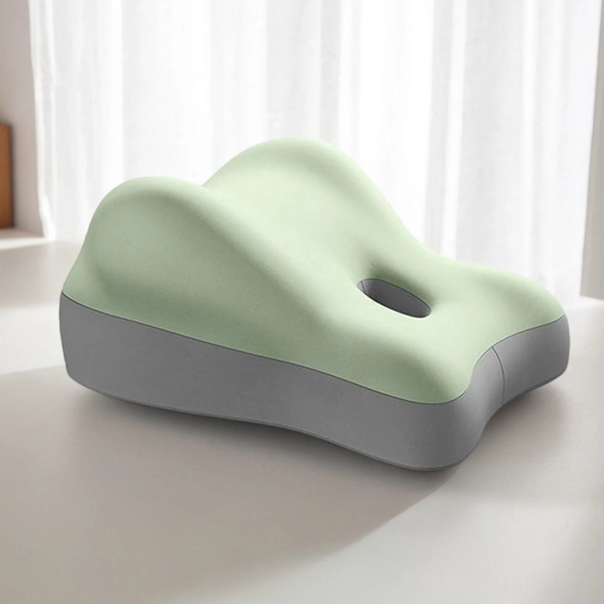 Multifunctional Wedge Support Pillow with Memory Foam Seat Cushion – Comfortable Back & Hip Support for Sitting and Resting.
