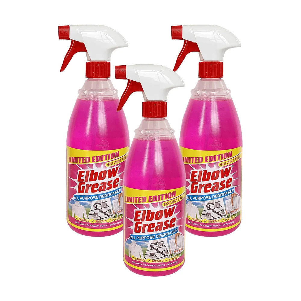 Elbow Grease All-Purpose Degreaser Pink Blush 1L – Limited Edition Solvent-Free Multi-Surface Cleaner.