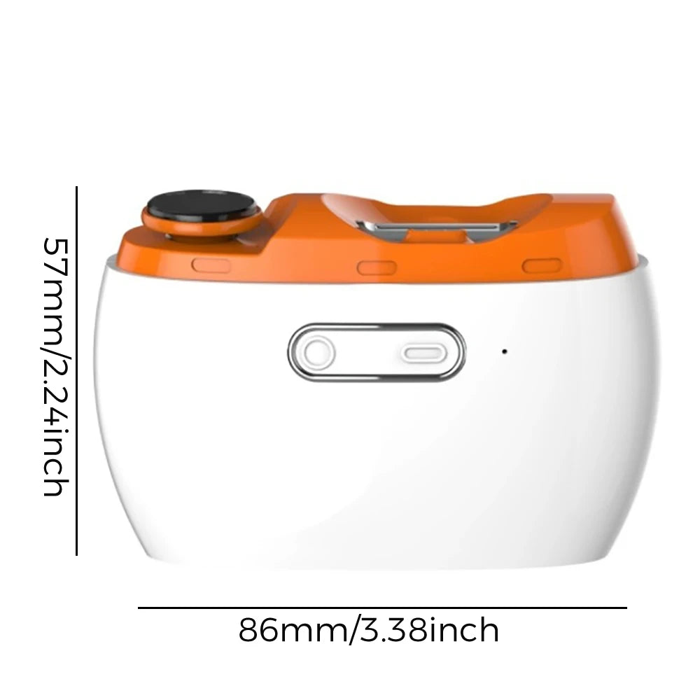 2-in-1 Automatic Electric Nail Clipper – Nail Trimmer & Grinder with LED Light, USB Rechargeable Nail Polisher.