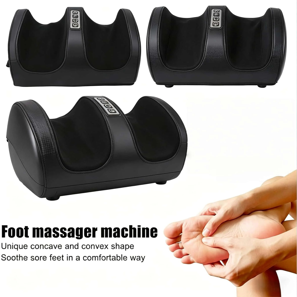 Electric Shiatsu Foot & Leg Massager with Heat – 3 Intensity Levels.