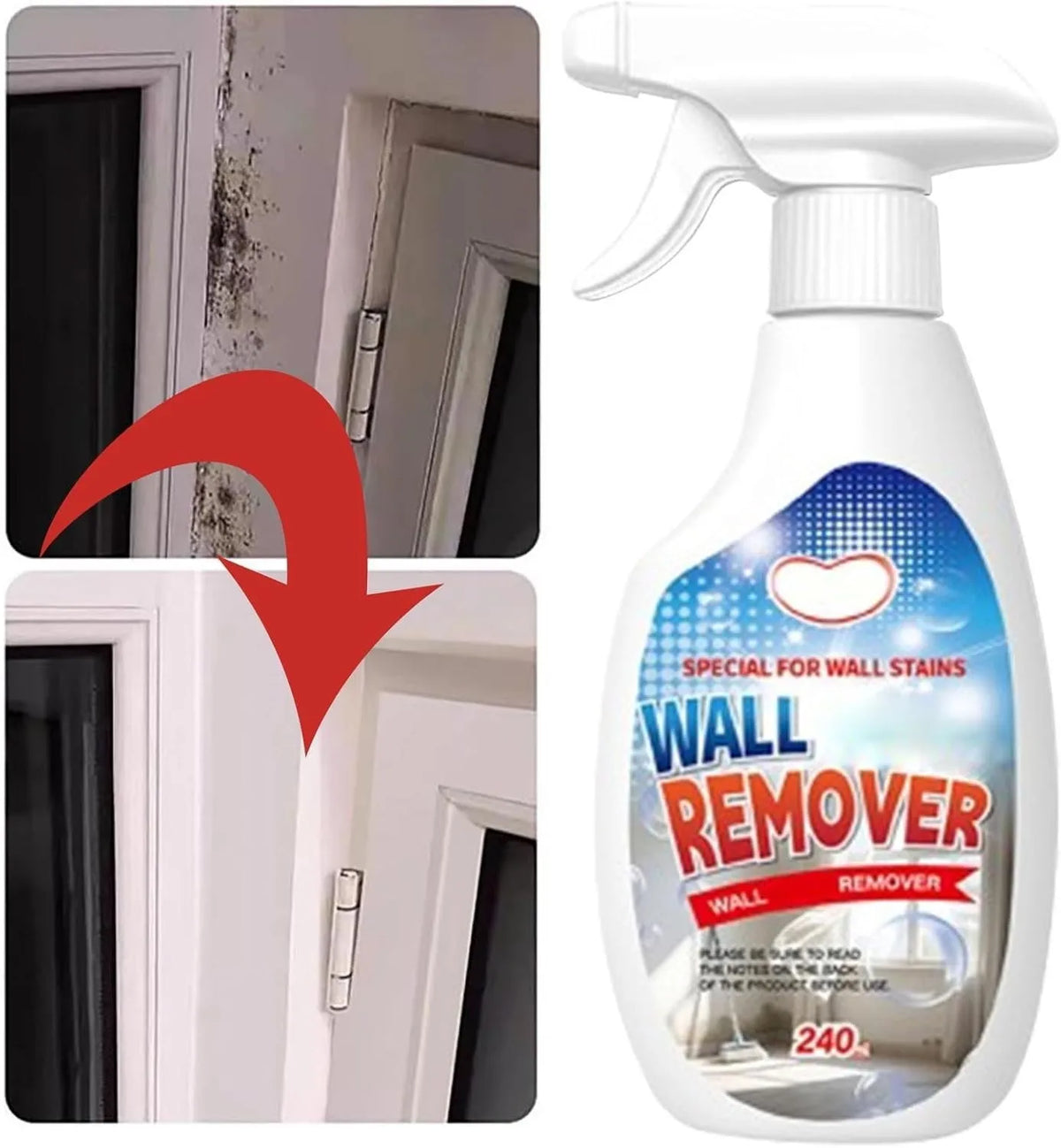 Wall Mold Remover Spray – Powerful Mould & Mildew Cleaner for Walls, Bathrooms, Tiles, Grout & Household Surfaces.