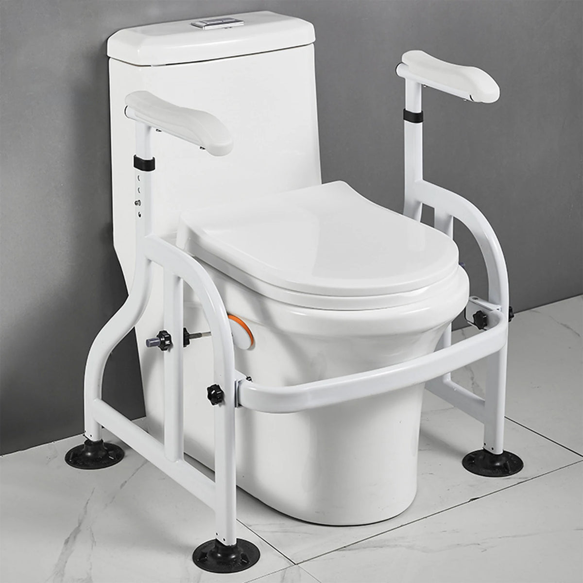 Toilet Safety Rail with Suction Cups – Bathroom Support Handle for Seniors & Adults.