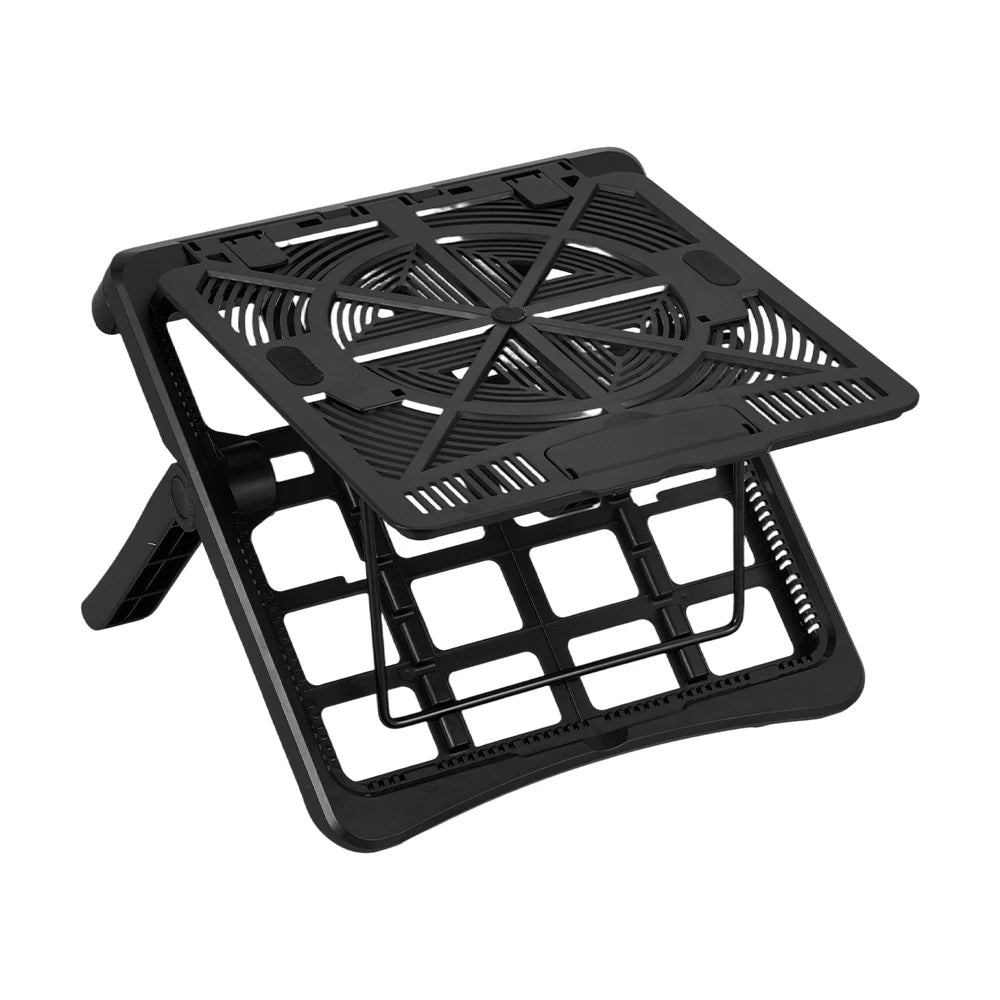 Adjustable Laptop Riser Stand – Height-Adjustable Holder for 12–17" Laptops, Tablets & Phones.