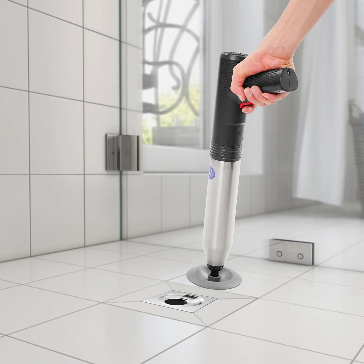 Electric High-Pressure Toilet Plunger – Automatic Drain Unclogging Pump for Squat Toilets, Floor Drains & Bathroom Sinks.