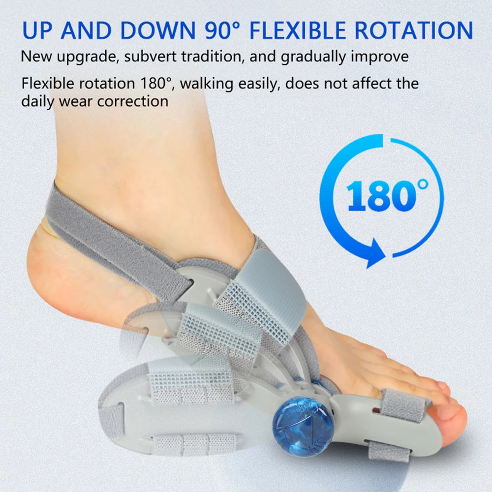 Adjustable Bunion Corrector with Rotatable Toe Separator – Unisex.