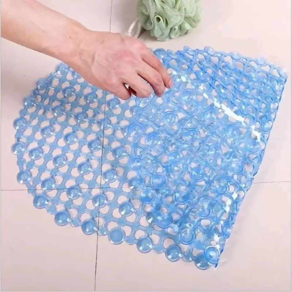 Anti-Slip Bath Mat – Soft Shower & Massage Floor Rug with Suction Cups.