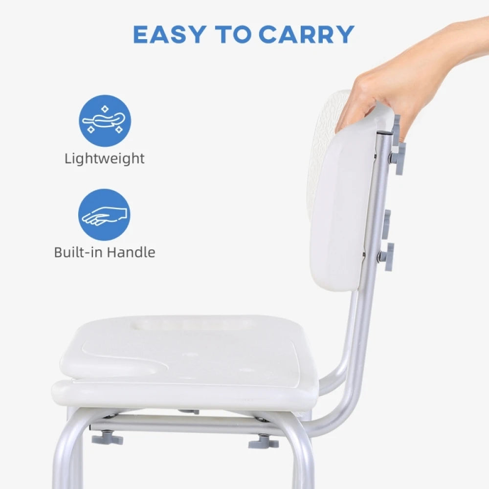 Adjustable U-Shaped Bath Swivel Seat