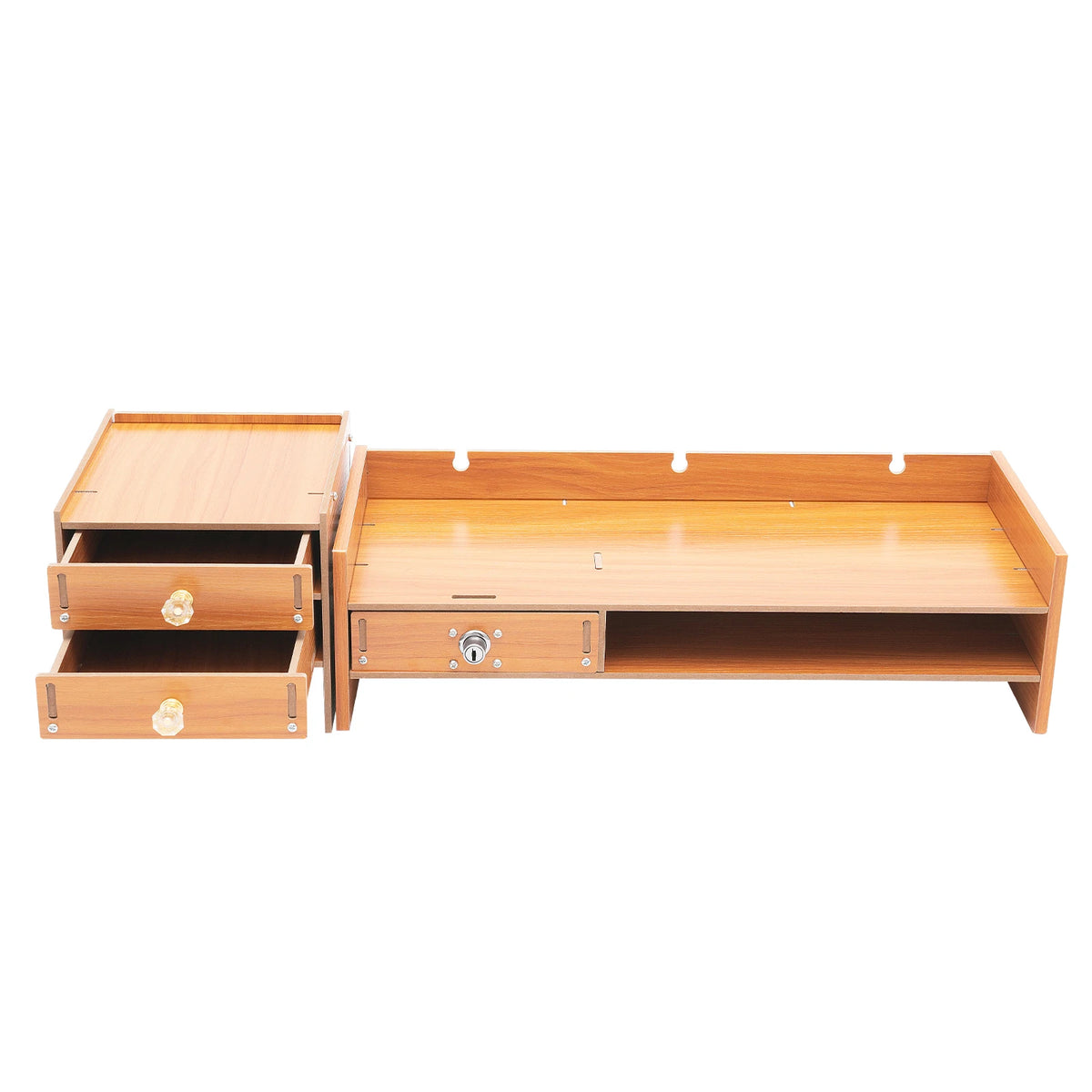 Computer Monitor Stand Riser – Sturdy Ergonomic Desktop Shelf & Storage Organizer.