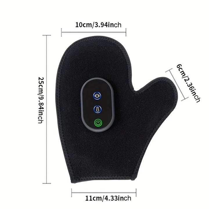 Electric Hand Massager with Heat & Vibration – Finger, Palm & Wrist Relaxation Glove.