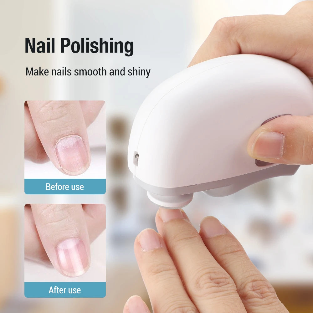 Electric Nail Clipper – Automatic Nail Trimmer with Grinding & Polishing, LED Light, Rechargeable Manicure Tool for Adults & Babies.