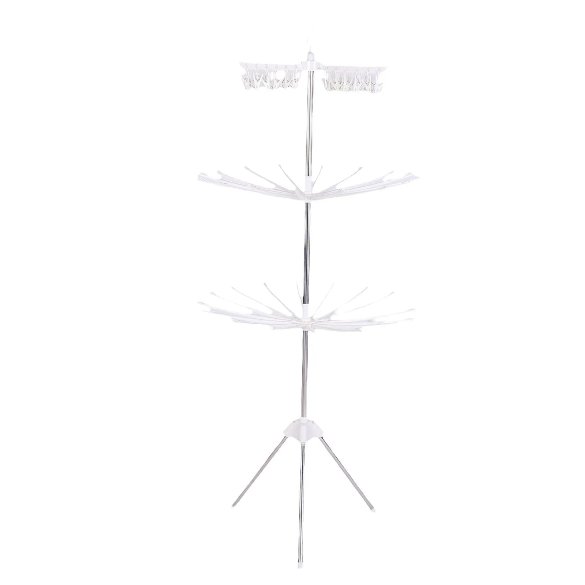 360° Rotating Clothes Drying Rack – Foldable Stainless Steel Laundry Rack with Strong Load-Bearing Capacity.