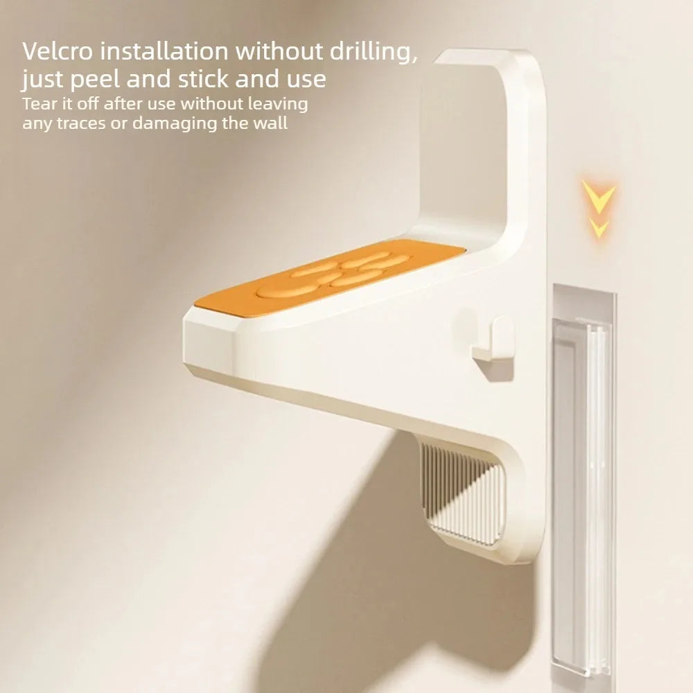 No-Drill Wall-Mounted Shower Foot Rest – Anti-Slip Shaving Leg Aid, Sturdy Bathroom Foot Pedal.