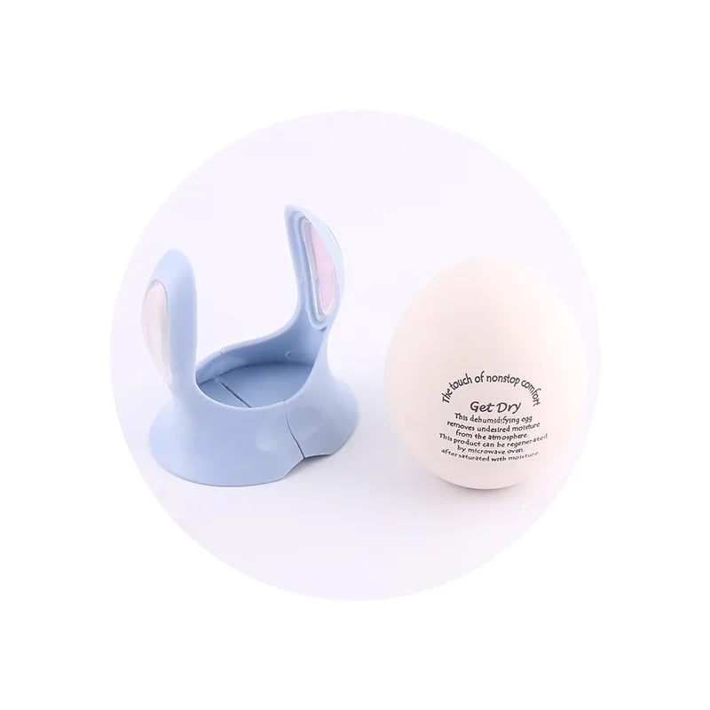Reusable Ceramic Egg Dehumidifier – Air Purifying Moisture Absorber for Refrigerator, Wardrobe, Bedroom & Home.