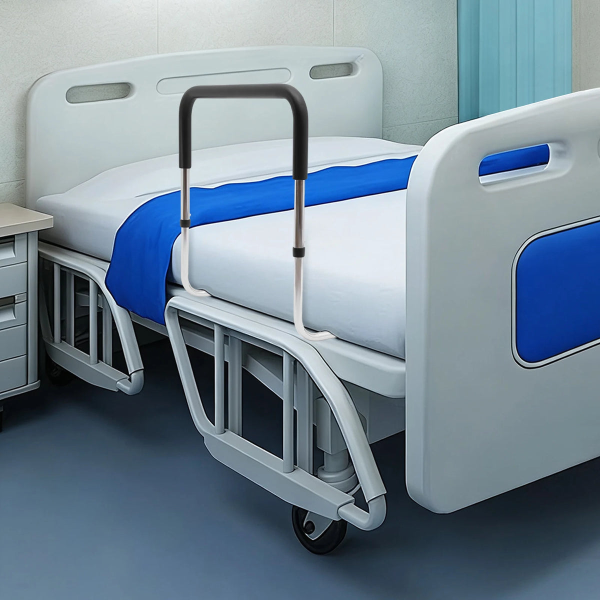Height Adjustable Bed Rail.