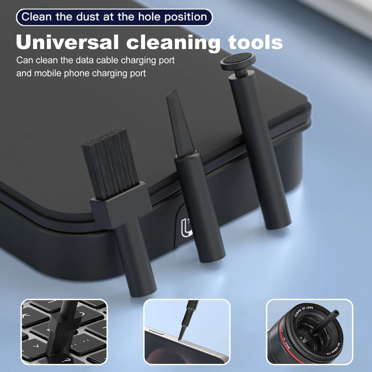 Ergonomic Keyboard Wrist Rest with Cleaning Kit – ABS & Leather Palm Support Pad.